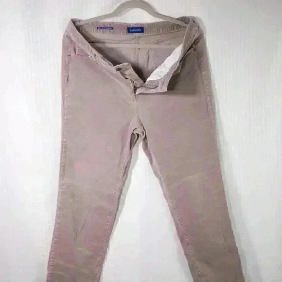 Talbots Women's Size 14 corduroy high rise straight pants - Picture 3 of 9